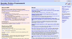 Desktop Screenshot of openspf.org